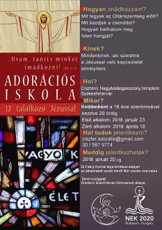 Adorációs iskola indul a ciszter templomban a 2020-as Világkongresszus jegyében